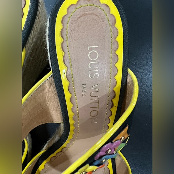 Louis Vuitton LV Monogram Canvas Espadrilles - Black Sandals - Picture 4 of 7